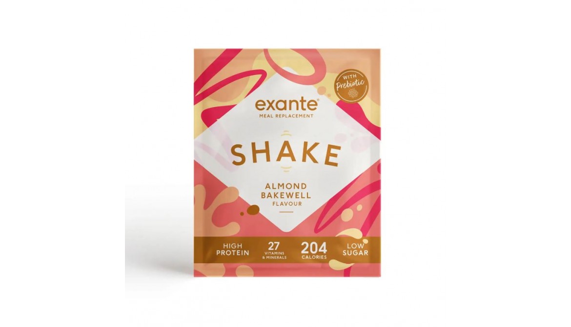 Exante Diet Meal Replacement Shake, Almond Bakewell, Single Serving Sachet