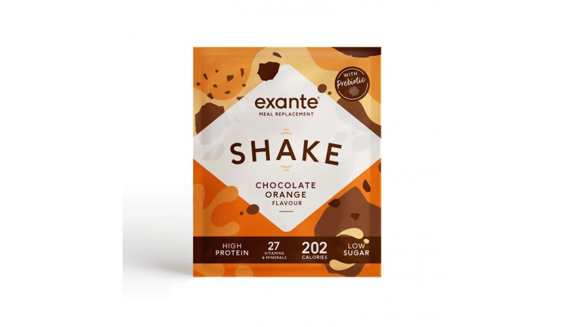 Exante Diet Meal Replacement Shake, Chocolate Orange, Single Serving Sachet