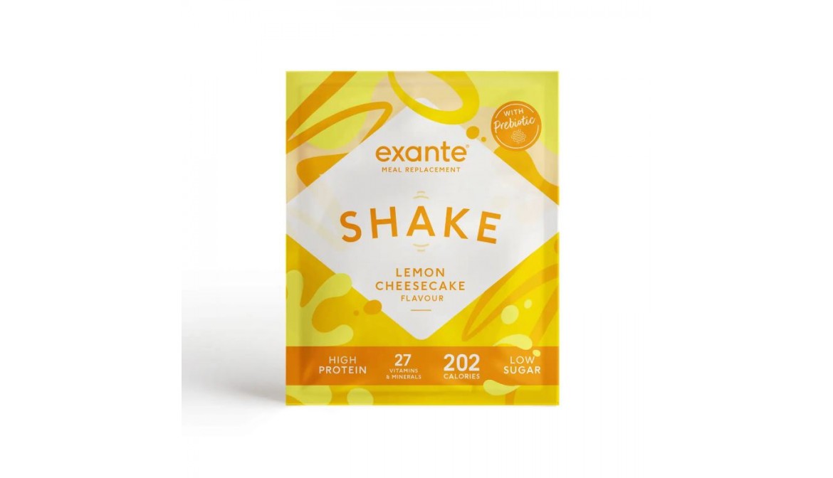 Exante Diet Meal Replacement Shake, Lemon Cheesecake, Single Serving Sachet