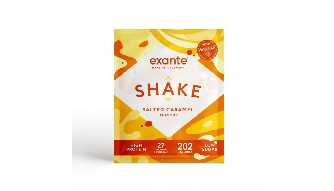 Exante Diet Meal Replacement Shake, Salted Caramel, Single Serving Sachet