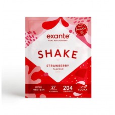 Exante Diet Meal Replacement Shake, Strawberry, Single Serving Sachet Exante Diet Meal Replacement Shake, Strawberry, Single Serving Sachet